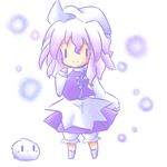  bloomers blush chibi hat kedama lavender_hair letty_whiterock tilde_(ice_cube) touhou underwear |_| 