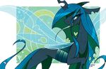  &lt;3 2015 changeling eyeshadow famosity fangs female friendship_is_magic green_eyes green_hair hair holes long_tongue makeup my_little_pony queen_chrysalis_(mlp) slit_pupils solo tongue wings 