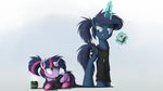  2015 cake clothing duo eating equine female feral food friendship_is_magic hoodie horn mammal my_little_pony ncmares princess_luna_(mlp) twilight_sparkle_(mlp) winged_unicorn wings 