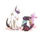  absol blue_eyes eeveelution espeon higoro kemono nintendo pok&eacute;mon red_eyes umbreon video_games 