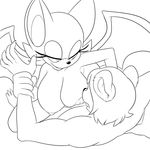  2015 anthro areola bat bear big_breasts breasts duo erect_nipples fan_character female huge_breasts imminent_sex male mammal nipples nude ravnic rouge_the_bat smile sonic_(series) wings 