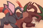 alternate_color anus butt charizard duo erection fellatio female feral flygon kaida larvitar_(artist) lying male male/female nintendo on_back oral penis pok&eacute;mon precum pussy sex simple_background tongue tongue_out video_games 