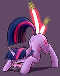  anal anal_penetration blush equine eyes_closed friendship_is_magic horn lightsaber mammal my_little_pony penetration solo star_wars twilight_sparkle_(mlp) underpable unicorn vaginal vaginal_penetration what 