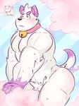  anthro bee_and_puppycat canine cat dog feline hybrid male mammal muscles puppycat ringersoul solo 