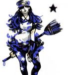  apron black_hair broom hat jojo_no_kimyou_na_bouken jojolion long_hair maid nijimura_kyou pantyhose solo star star_print uko_(moi08) 