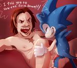  angry anthro arin_hanson cum egoraptor game_grumps hedgehog human human_on_anthro interspecies larger_male male male/male mammal radioactive_neon saliva size_difference smaller_male sonic_(series) sonic_(sonic) 