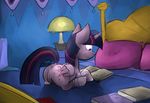  anus bed bedroom book clothing equine female friendship_is_magic horn invalid_tag legwear mammal marsminer my_little_pony pussy reading socks solo twilight_sparkle_(mlp) winged_unicorn wings 