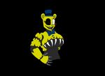  animatronic anthro big_breasts bow_tie breasts claws creepy cute female five_nights_at_freddy&#039;s hat horror huge_breasts invalid_color machine mammal open_mouth robot scary simple_background smile solo_focus teeth theicedwolf video_games 