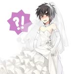  1boy big_hero_6 blush bride crossdressing disney hiro_hamada hiyaa marvel simple_background solo 