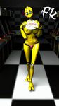  2015 animated animatronic avian big_breasts bird breasts chicken f-kn female five_nights_at_freddy&#039;s five_nights_at_freddy&#039;s_2 huge_breasts machine nude robot solo toy_chica_(fnaf) unknown video_games walking 