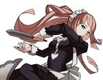  brown_hair felicia_(fire_emblem_if) fire_emblem fire_emblem_if hairband knife long_hair maid maid_headdress solo splashbrush weapon 