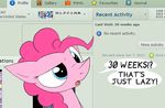 2015 blue_eyes deviantart dialogue english_text equine female friendship_is_magic hair horse loceri mammal my_little_pony pink_hair pinkie_pie_(mlp) pony solo text 