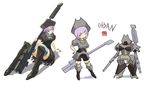  063an armored_core armored_core:_for_answer dual_wield dual_wielding duel_wield female from_software girl gun mecha mecha_musume pink_hair rifle short_hair sniper_cannon sniper_rifle weapon 