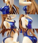  ass breasts brown_hair code_geass female figure gloves gradient gradient_background large_breasts long_hair one-piece_swimsuit open_mouth photo shirley_fenette smile solo swimsuit 
