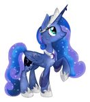  2015 absurd_res alpha_channel equine female feral friendship_is_magic hi_res horn mammal my_little_pony princess_luna_(mlp) solo theshadowstone winged_unicorn wings 