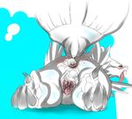  after_sex anus big_clitoris blue_eyes blush claws clitoris cum cum_in_ass cum_in_pussy cum_inside darth_saburou edit female feral gaping gaping_pussy legendary_pok&eacute;mon looking_back nintendo open_mouth pok&eacute;mon pussy reshiram saliva sharp_teeth teeth tongue video_games 