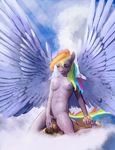  2015 anthro breasts cunnilingus equine facesitting feathered_wings feathers female friendship_is_magic hattonslayden human interspecies male mammal my_little_pony nipples nude oral pegasus rainbow_dash_(mlp) sex vaginal wings 