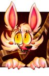 animatronic canine five_nights_at_freddy&#039;s five_nights_at_freddy&#039;s_2 fox glowing glowing_eyes machine mammal mangle_(fnaf) plaguedogs123 robot video_games 