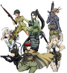  acog akitsu_maru_(kantai_collection) ar-15 assault_rifle atago_(kantai_collection) bushmaster_acr camouflage camouflage_pants car-15 eotech flash_suppressor fn_scar fn_scar_16 foregrip gewehr_43 gloves grenade_launcher gun handgun hatsuyuki_(kantai_collection) headgear headset helmet highres iron_cross kantai_collection kinugasa_(kantai_collection) load_bearing_vest long_hair m1911 m4_carbine mauser_c96 military military_operator military_uniform mogami_(kantai_collection) mossberg_500 multiple_girls mutsu_(kantai_collection) nachi_(kantai_collection) pants pistol rifle shotgun sling stanag_magazine tigerstripe_(camo) underbarrel_grenade_launcher uniform vertical_foregrip weapon wolf_(raidou-j) 