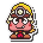  blonde_hair blush female goomba goombella hair helmet mario_bros nintendo one_eye_closed paper_mario ponytail solo video_games wink 