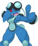  2015 alpha_channel anthro breasts elpatrixf eyelashes female navel nintendo nipples one_eye_closed open_mouth pointing pok&eacute;mon pok&eacute;morph pussy red_sclera seismitoad simple_background smile solo tempo tongue transparent_background video_games wink 