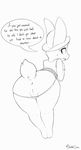  anus butt disney english_text female judy_hopps lagomorph looking_back mammal marblesoda monochrome pussy rabbit solo text zootopia 