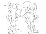  animated archie_comics chauvels chipmunk dancing hair half-closed_eyes hedgehog mammal rodent sally_acorn sonic_(series) squirrel 