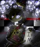  animatronic caramelcraze five_nights_at_freddy&#039;s five_nights_at_freddy&#039;s_3 glowing glowing_eyes machine robot springtrap_(fnaf) video_games 