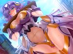  blue_eyes breasts cleavage dildo knight large_breasts lilith-soft mole object_insertion oohashi_takayuki purple_hair pussy_juice restrained taimanin_asagi taimanin_asagi_battle_arena vaginal vaginal_object_insertion yuti_rudin 