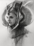  downscaled greyscale highres md5_mismatch monochrome natalie_portman padme_amidala portrait realistic resized science_fiction signature solo stanley_lau star_wars traditional_media 