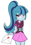  blue_hair blush equestria_girls female friendship_is_magic hair humanoid looking_at_viewer love_letter my_little_pony ponytail purple_eyes solo sonata_dusk_(eg) unknown_artist 