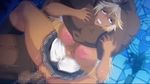  1boy 1girl ahegao animated animated_gif asphyxiation blonde_hair breasts censored character_request choking dark_skin gakuen_no_ikenie_nagusami_mono_to_kashita_kyonyuu_furyou_shoujo_~hakudaku_ni_okasareru_kasshoku_&amp;_daniku_no_kyouen~ huge_breasts large_breasts penis pink_pineapple pussy sex skirt tan vaginal 