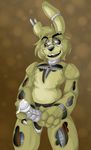  animatronic anthro cum cum_on_hand cum_on_penis erection five_nights_at_freddy&#039;s five_nights_at_freddy&#039;s_3 fronnie half-closed_eyes lagomorph long_ears looking_at_viewer machine mammal nude open_mouth penis rabbit robot smile springtrap_(fnaf) standing teeth video_games wire 