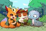  ! &lt;3 2015 ? cute eyes_closed fizz gnar_(lol) league_of_legends m@rt sitting teemo tongue tongue_out video_games yordle 