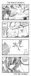  androgynous comic crobat fuya_(tempupupu) gen_2_pokemon greyscale hard_translated highres monochrome original pokemon pokemon_(creature) translated 