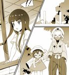  !! 1000marie 1boy 2girls blush carrying_over_shoulder case child comic cosplay crying hat holding_hands iori_shirou kill_la_kill kiryuuin_satsuki kusakabe_mei kusakabe_mei_(cosplay) kusakabe_satsuki kusakabe_satsuki_(cosplay) looking_out_window matoi_ryuuko multiple_girls namesake silhouette surprised teardrop tonari_no_totoro window younger 