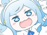  +_+ 1girl :3 animated animated_gif artist_request blue_eyes blue_hair blue_skirt blush_stickers character_request female hairband himouto!_umaru-chan long_hair looking_at_viewer nekoronbusu open_mouth running school_uniform skirt solo stuffed_toy symbol-shaped_pupils tachibana_sylphynford ugoira uniform wavy_hair 