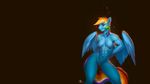  2015 abs absurd_res anthro breasts eosphorite equine female friendship_is_magic hi_res mammal muscles muscular_female my_little_pony nipples pecs pegasus pussy rainbow_dash_(mlp) solo wallpaper wings 