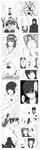  6+girls 8-gou_(mechanist08) absurdres admiral_(kantai_collection) aircraft blocking cape cigarette comic couch covering debris empty_eyes female_admiral_(kantai_collection) fubuki_(kantai_collection) glaring greyscale headgear highres injury kaga_(kantai_collection) kantai_collection kongou_(kantai_collection) monochrome multiple_boys multiple_girls nontraditional_miko railgun re-class_battleship ryuujou_(kantai_collection) saliva shaded_face shirayuki_(kantai_collection) sleeping smoking threat track_suit translation_request uzuki_(kantai_collection) visor_cap weapon wo-class_aircraft_carrier 