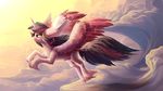  2015 cloud equine female flying friendship_is_magic hair horn locksto mammal multicolored_hair my_little_pony outside purple_eyes purple_hair solo twilight_sparkle_(mlp) winged_unicorn wings 