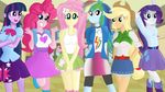  applejack_(mlp) equestria_girls fluttershy_(mlp) friendship_is_magic hi_res jbond my_little_pony pinkie_pie_(mlp) rainbow_dash_(mlp) rarity_(mlp) twilight_sparkle_(mlp) vector wallpaper 