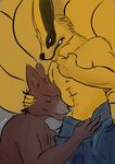  animatronic canine five_nights_at_freddy&#039;s fox foxy kurama love machine male male/male mammal naruto robot video_games wulran-wings 