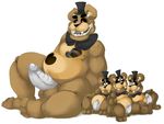  animatronic anthro balls barefoot bear bow chubby claws cute erection five_nights_at_freddy&#039;s five_nights_at_freddy&#039;s_4 foursome fronnie glowing glowing_eyes group group_sex hat looking_down looking_up machine male male/male mammal mini_freddy_(fnaf) nightmare_freddy_(fnaf) nude open_mouth penis robot sex sharp_teeth simple_background sitting size_difference smile spread_legs spreading teeth thick_penis toe_claws video_games white_background 
