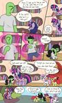  2015 anon apple_bloom_(mlp) black_hair clothing comic dialogue english_text equine female friendship_is_magic group hair horn horse human male mammal my_little_pony pegasus ponification pony scootaloo_(mlp) skitterpone sweetie_belle_(mlp) text transformation twilight_sparkle_(mlp) unicorn wings young 
