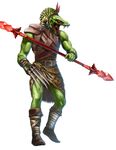  aasam armor claws clothing dungeons_&amp;_dragons fangs loincloth male melee_weapon official_art pathfinder polearm red_eyes reptile scalie serpentfolk snake spear weapon 