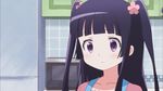  2girls animated animated_gif black_hair knife kohashi_wakaba multiple_girls tokita_moeko wakaba_girl 