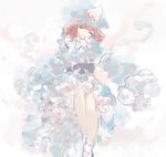  closed_eyes drawr frills hat japanese_clothes okomeuma pink_hair saigyouji_yuyuko short_hair simple_background solo touhou triangular_headpiece 