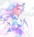  bad_id bad_twitter_id hat japanese_clothes okomeuma pink_eyes pink_hair saigyouji_yuyuko short_hair solo touhou triangular_headpiece 