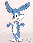 2011 anthro buster_bunny ixbalam lagomorph male mammal nude rabbit solo tiny_toon_adventures warner_brothers 