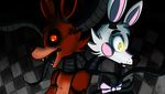  animatronic canine female five_nights_at_freddy&#039;s five_nights_at_freddy&#039;s_2 fox foxy_(fnaf) glowing glowing_eyes machine male mammal mangle_(fnaf) oakini red_eyes robot robotic_tongue video_games yellow_eyes 